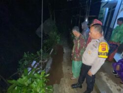 Polsek Megamendung Bersama Stakeholder Terkait Lainnya Tangani Penanggulangan Musibah Bencana Alam