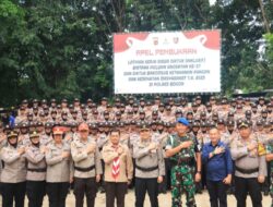 Polres Bogor Apel Penerimaan Dan Pembukaan Latihan Kerja Siswa Diktuk Bintara Polwan Angkatan ke-57 TA 2025