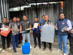 Sat Narkoba Polresta Bogor dan Polres Bogor Gerebek Gudang Produksi Miras Ilegal