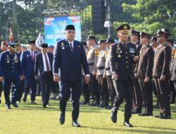Polres Bogor Gelar Upacara Peringatan HUT Bhayangkara ke-79 di Lapangan Tegar Beriman