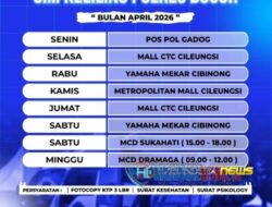 Jadwal SIM Keliling Bulan April Satpas Polres Bogor