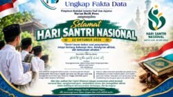 Pimpinan Redaksi beserta Staf dan Jajaran Harian Detik News mengucapkan: SELAMAT HARI SANTRI NASIONAL!