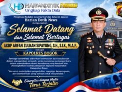 Pimpinan Redaksi beserta Staf dan Seluruh Jajaran Harian Detik News mengucapkan: SELAMAT DATANG DAN SELAMAT BERTUGAS  AKBP ARFAN ZULKAN SIPAYUNG, S.H., S.I.K., M.A.P. Sebagai Kapolres Bogor